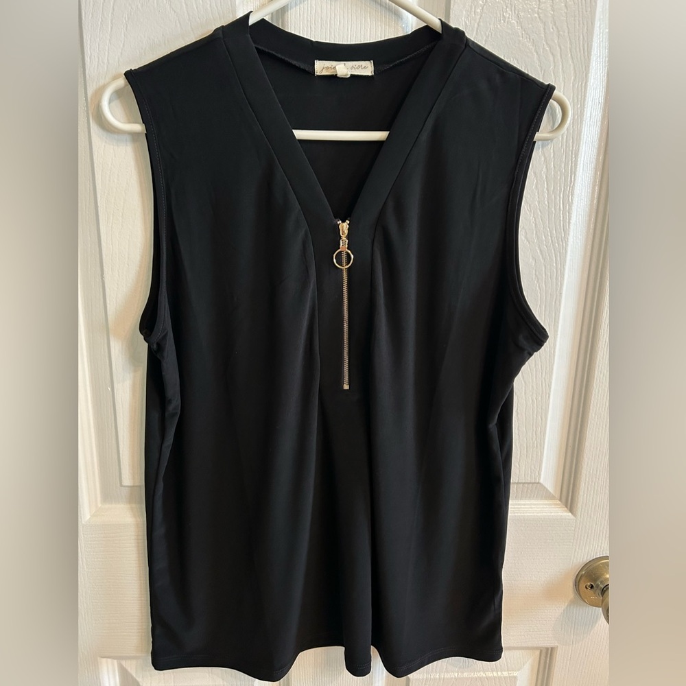 Joie de Vivre Black Women's Tank Top